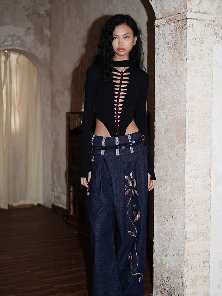Cut Sexy Tight Slim Body-Suit ARCANA ARCHIVE Cut Sexy Tight Slim Body-Suit ARCANA ARCHIVE