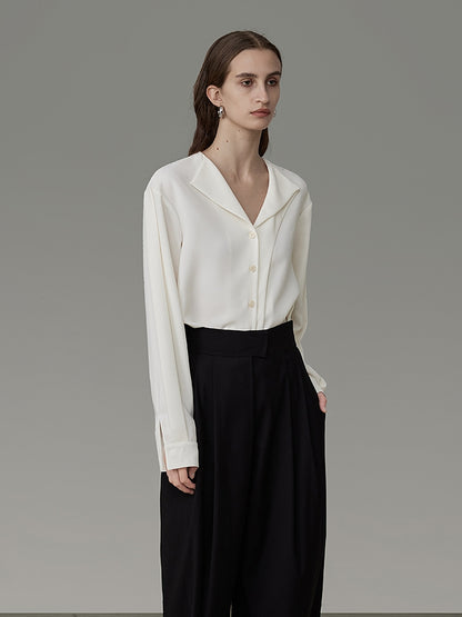 Nichi Asymmetry Ciffon Classy Shirt