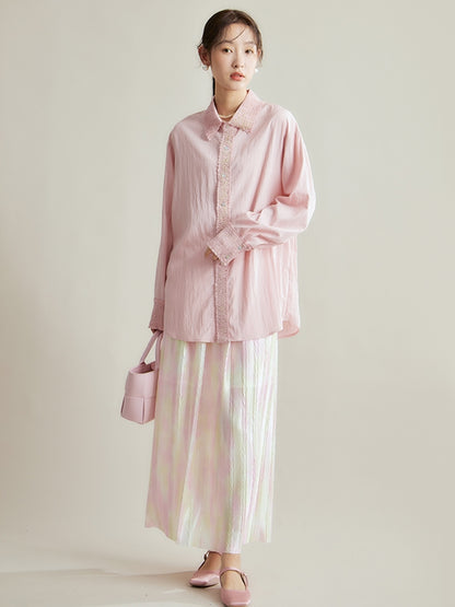 Nichi Pleats Gather Oversize Shirt