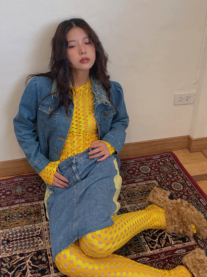 Tasel Nichi Simpe Classy Denim-Jacket