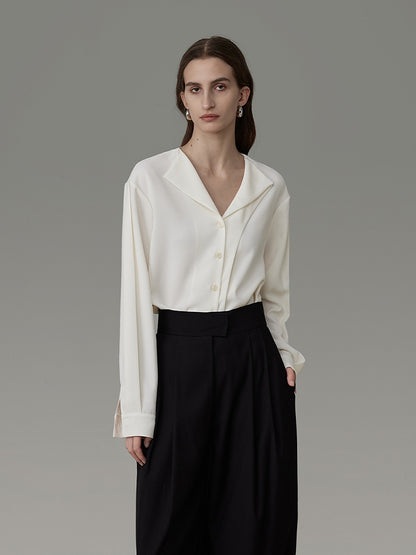 Nichi Asymmetry Ciffon Classy Shirt