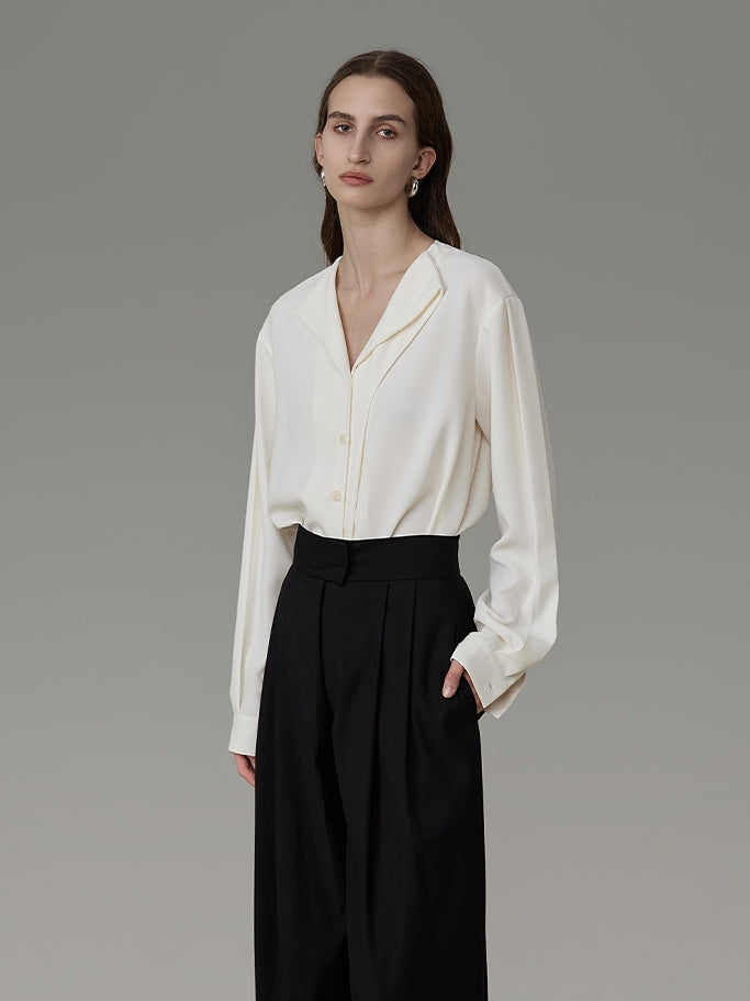 Nichi Asymmetry Ciffon Classy Shirt