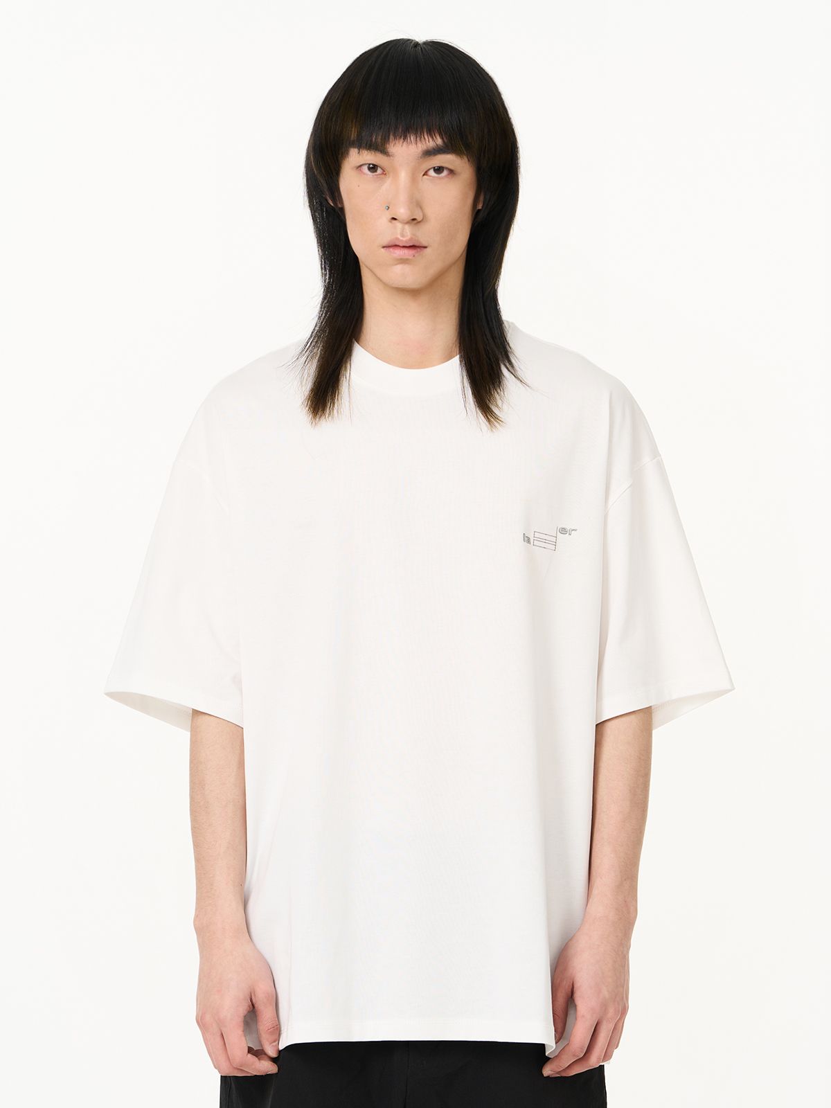 Casual Simple Back-print Oversize T-shirt