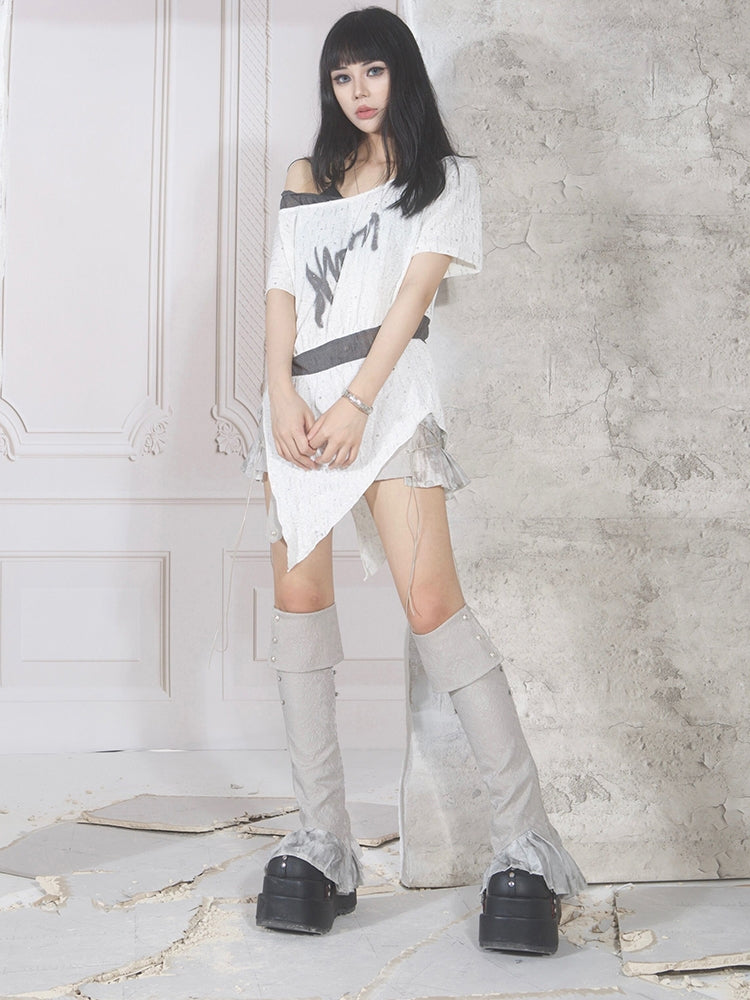 Asymmetry One-Shoulder Oversize Casual T-Shirt