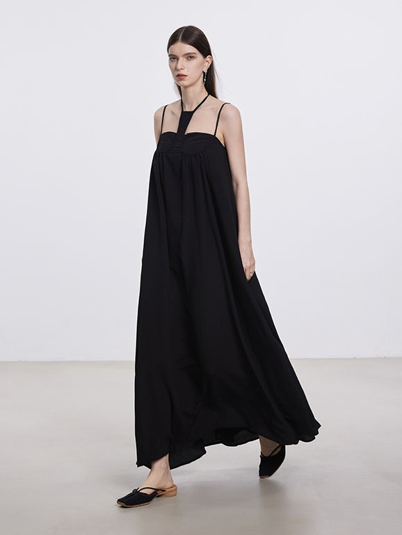 Nichi Flare Summer Sleeveless Long-One-Piece