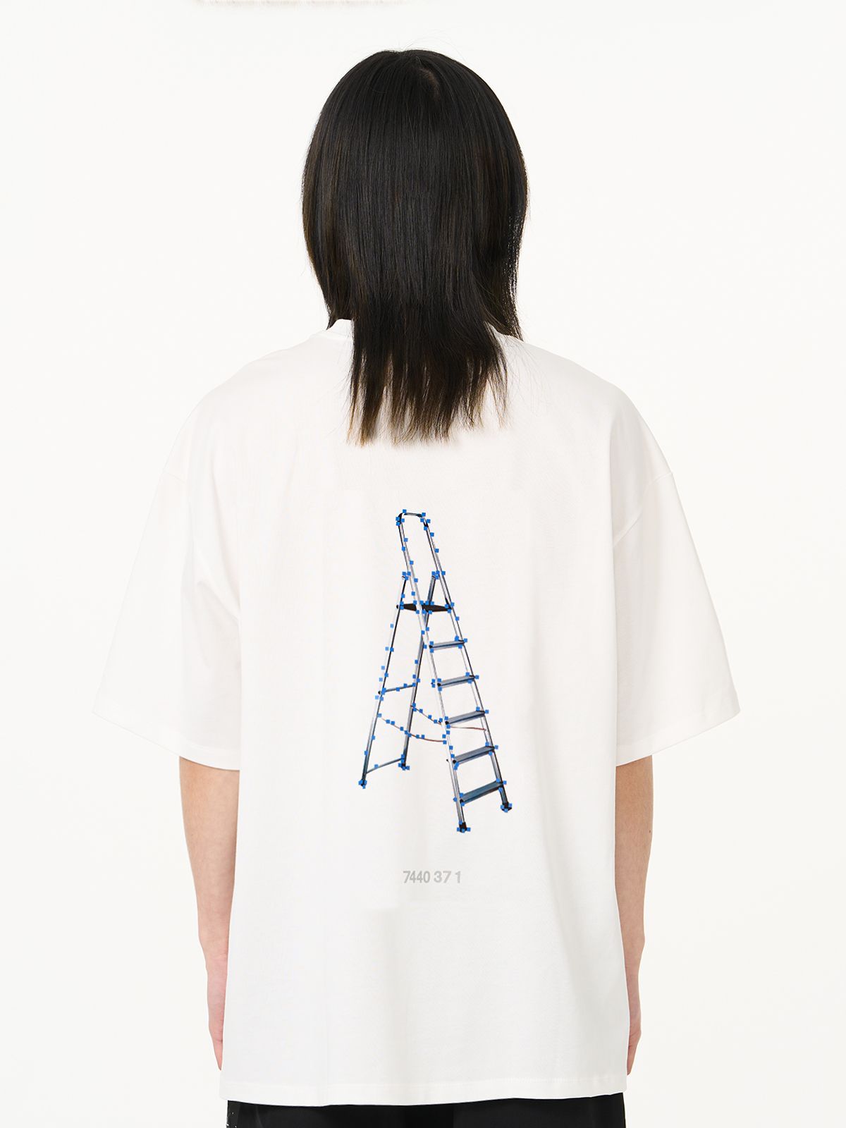 Casual Simple Back-print Oversize T-shirt