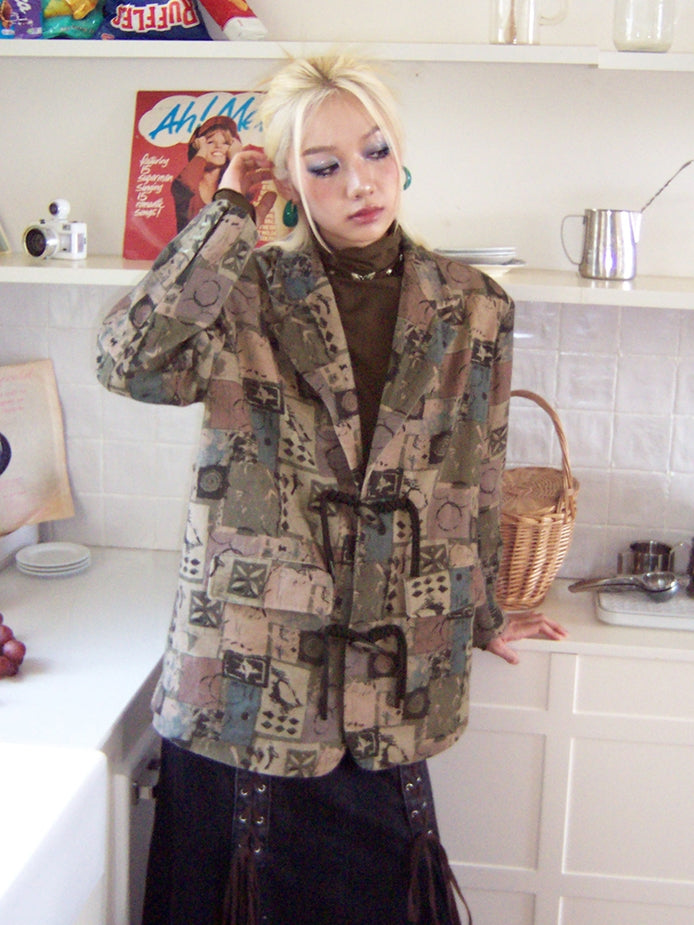 Retro Oversize Patchwork Nichi Jacket