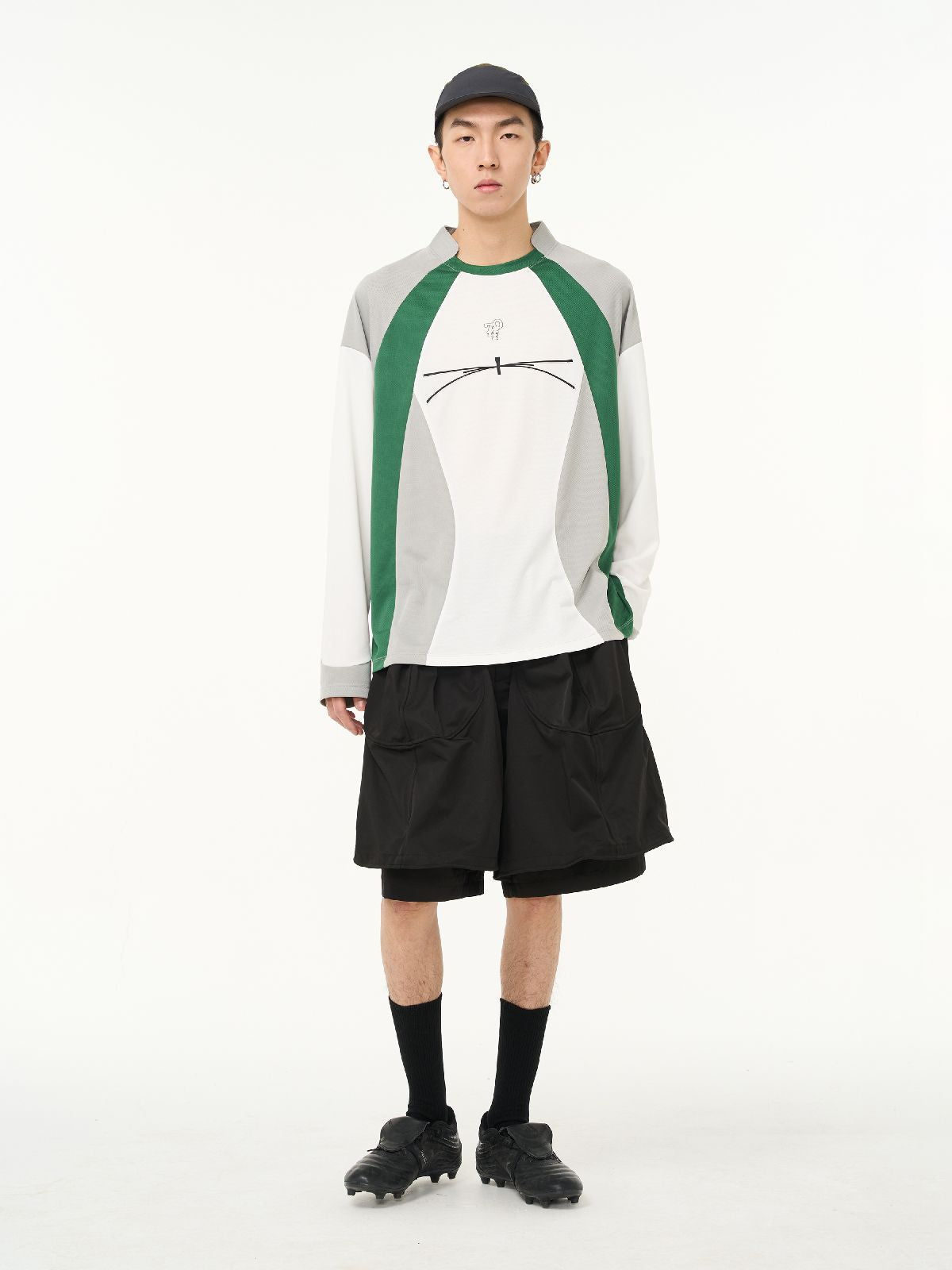 Nichi Casual Overonsisinet Contrast Long-t-shirt