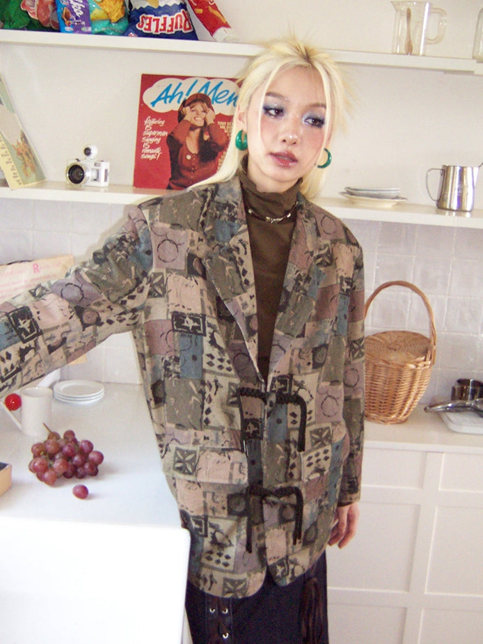 Retro Oversize Patchwork Nichi Jacket