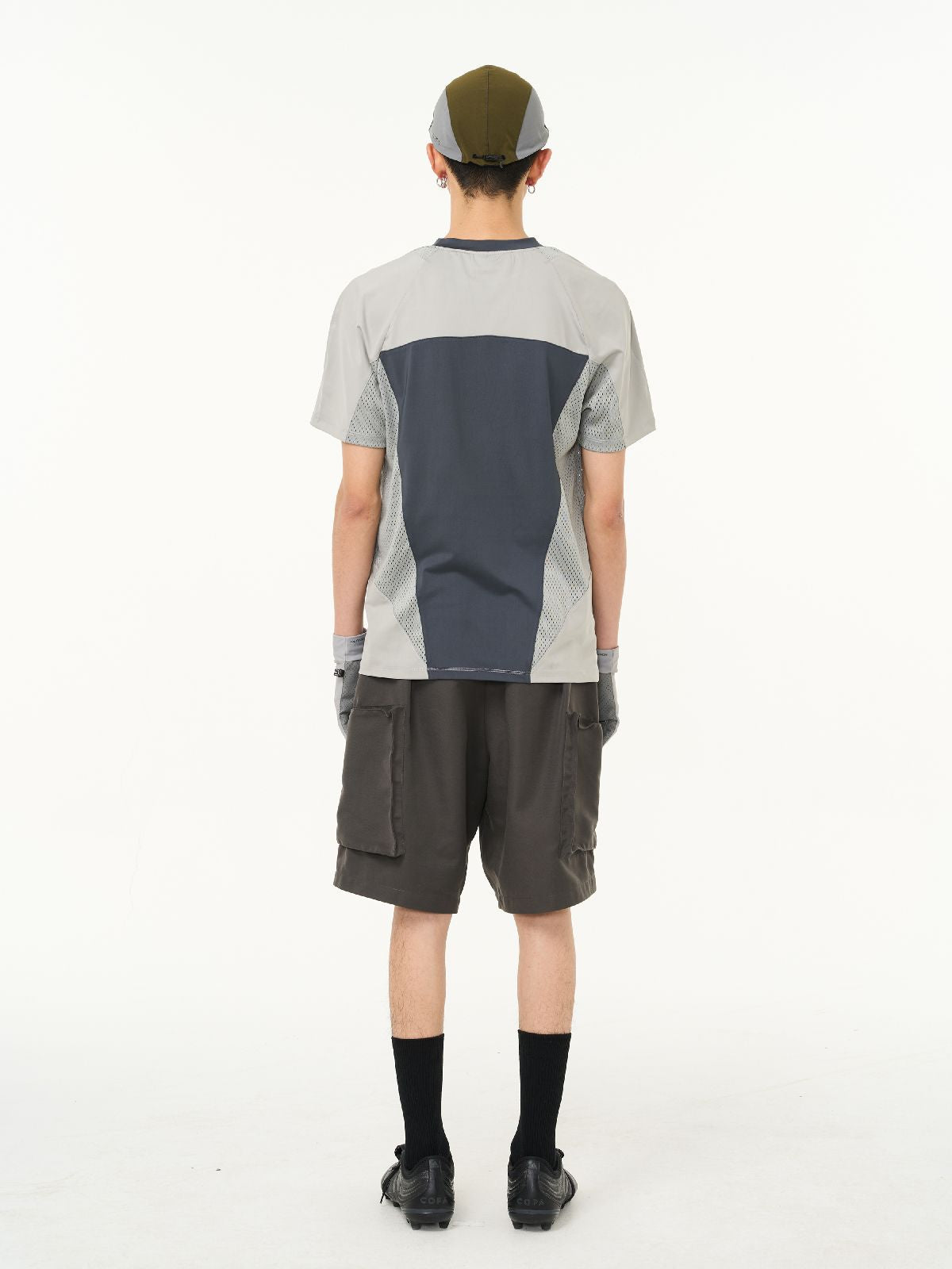 Contrast Monotone Casual T-shirt