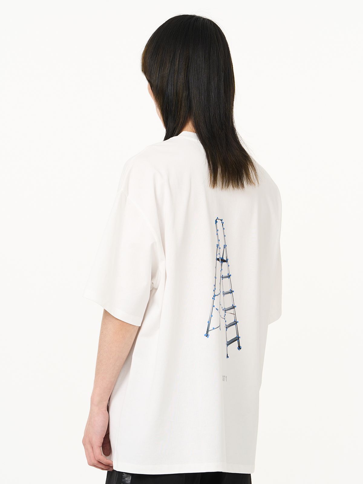 Casual Simple Back-print Oversize T-shirt