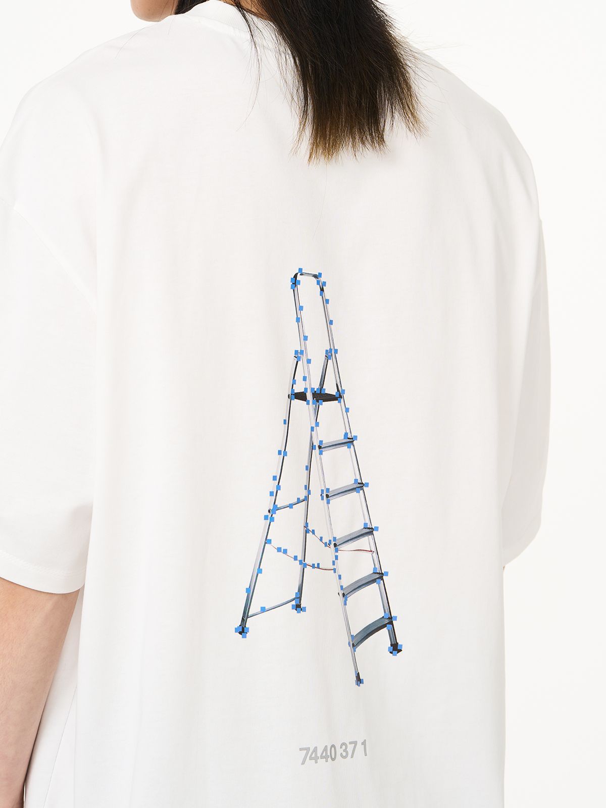 Casual Simple Back-print Oversize T-shirt