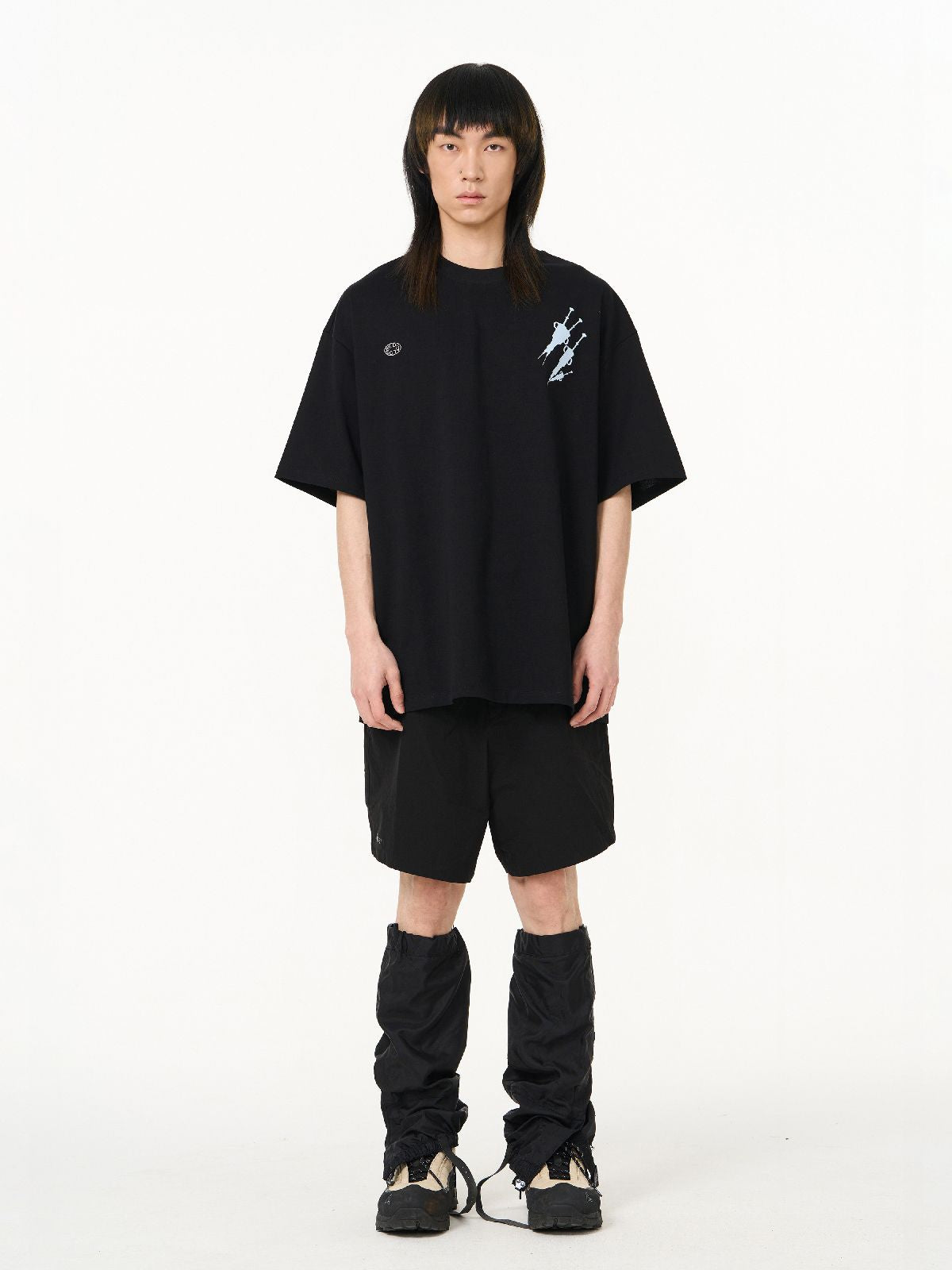 Modernes Back-Print Casual Oversize T-Shirt