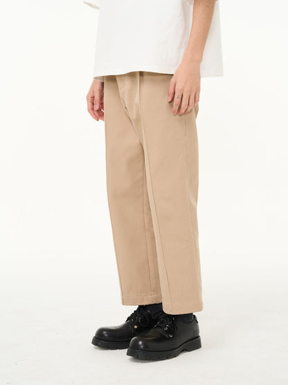 Strait Cropped Casual Pants