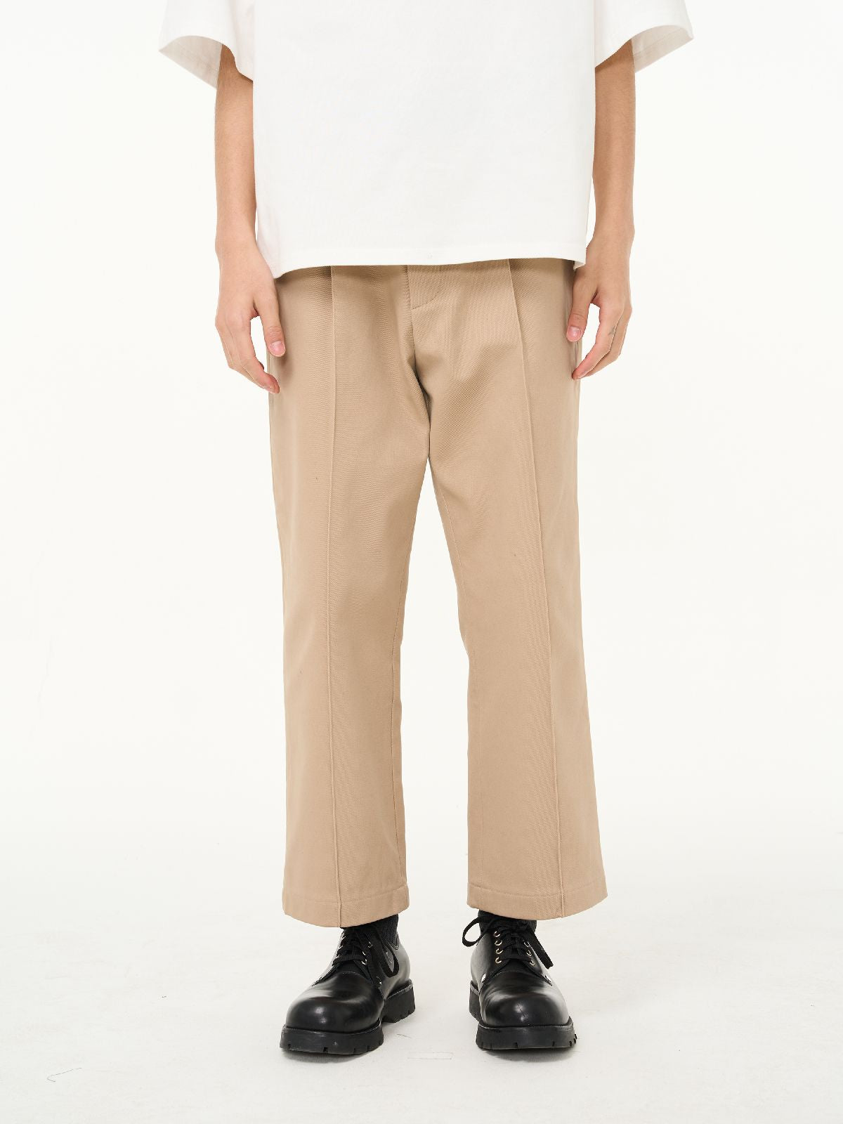 Strait Cropped Casual Pants