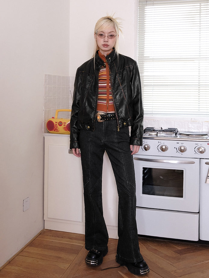 Retro Handsome Leather Cool Jacket