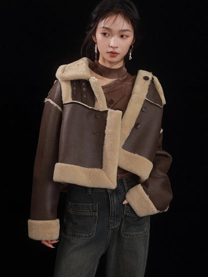 Eco-friendly Fur Short Jacket