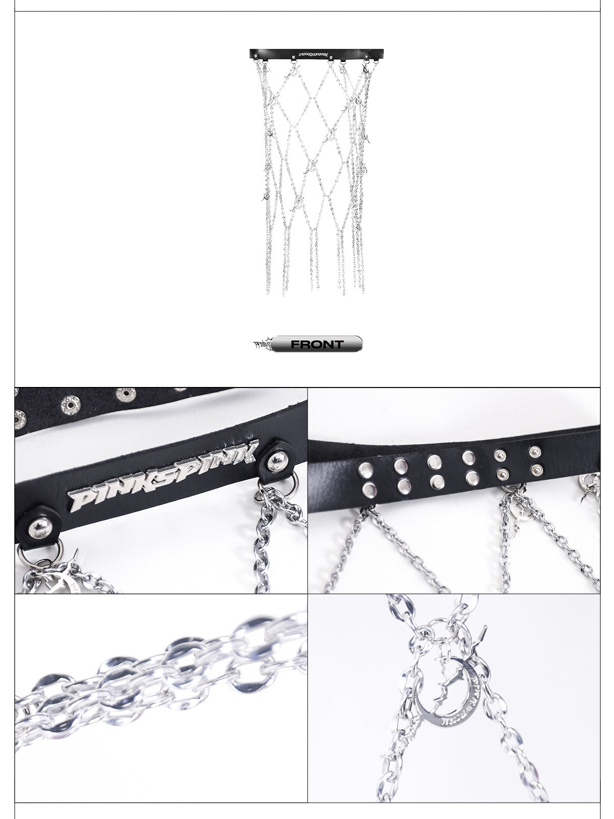 Three-dimensional Alloy Hanging Chain Belt