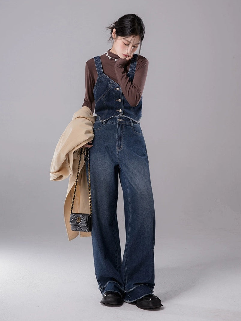 Denim Camisole Vest &amp; Jeans Setup