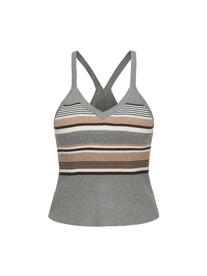 Border Casual Summer Knitted Camisole