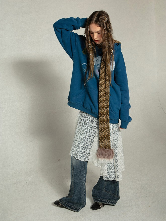 Coarse Woven Long Scarf