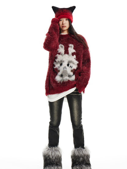 Dragon Loose Pullover Sweater