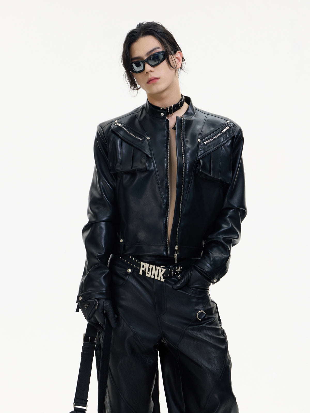 Vest Jackets With Removable Sleeves Stand Collar Niche Short