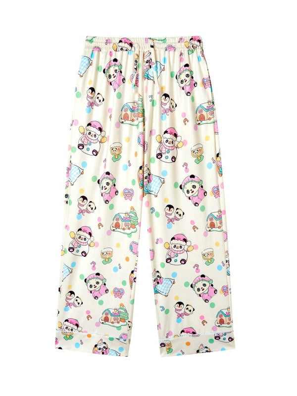 Panda Print Pajamas