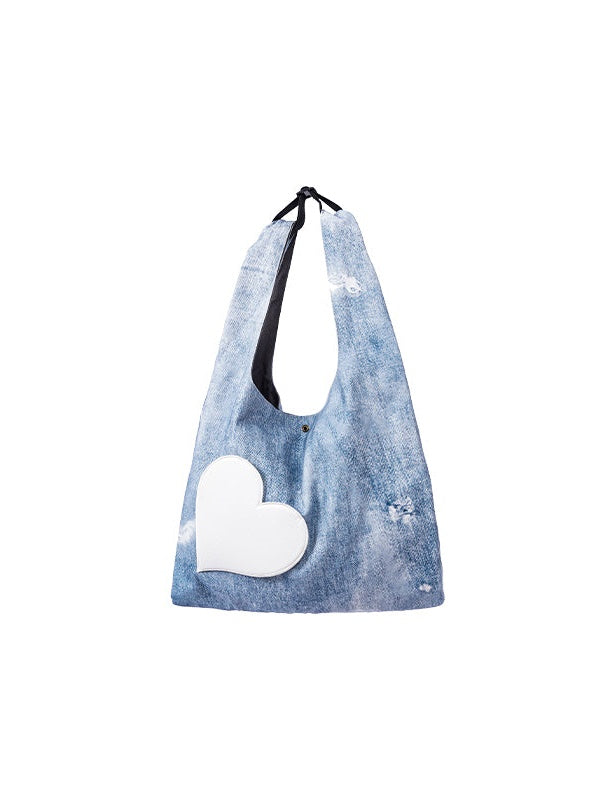 Heart Patch Shopping Bag