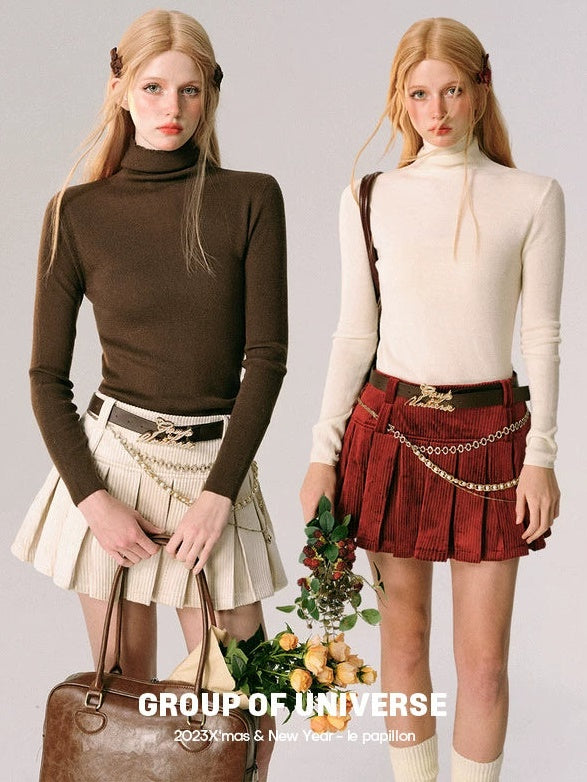 Soft Turtleneck Knitted Sweater