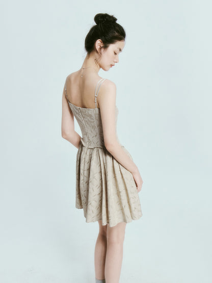 Jacquard Classical Slip Dress