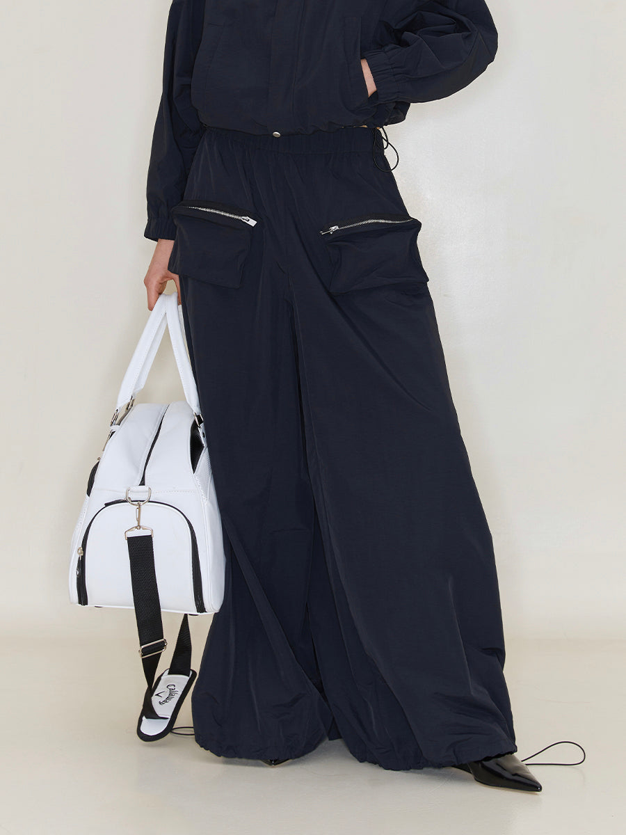 Loose Wide-Leg Mopping Casual Pants