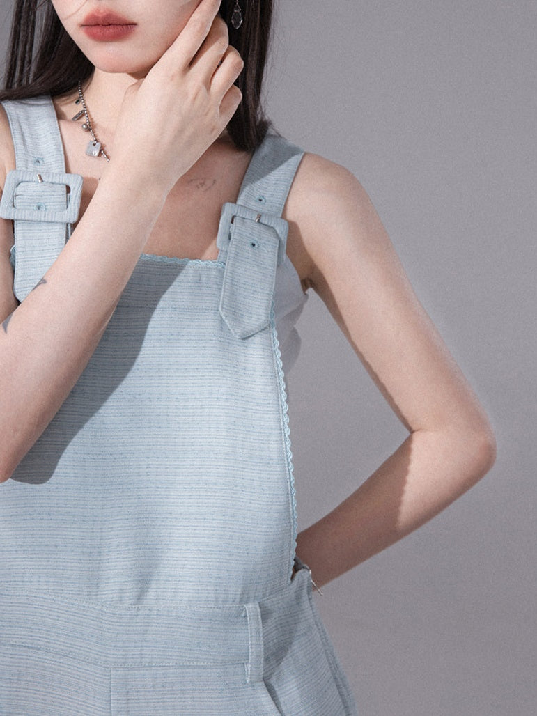 Lace Stitch Summer Overalls