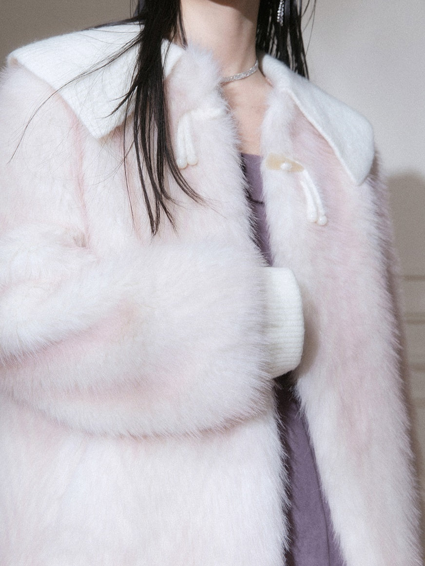 Eco-friendly No-Collar Fur Coat – ARCANA ARCHIVE