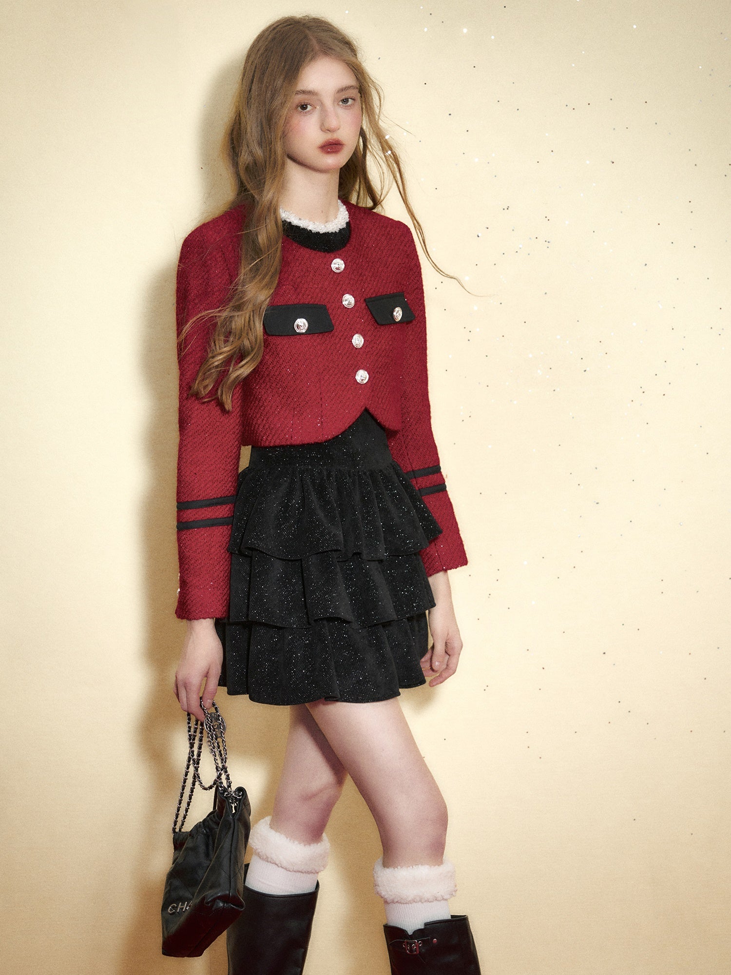 Bicolor Short Style Jacke