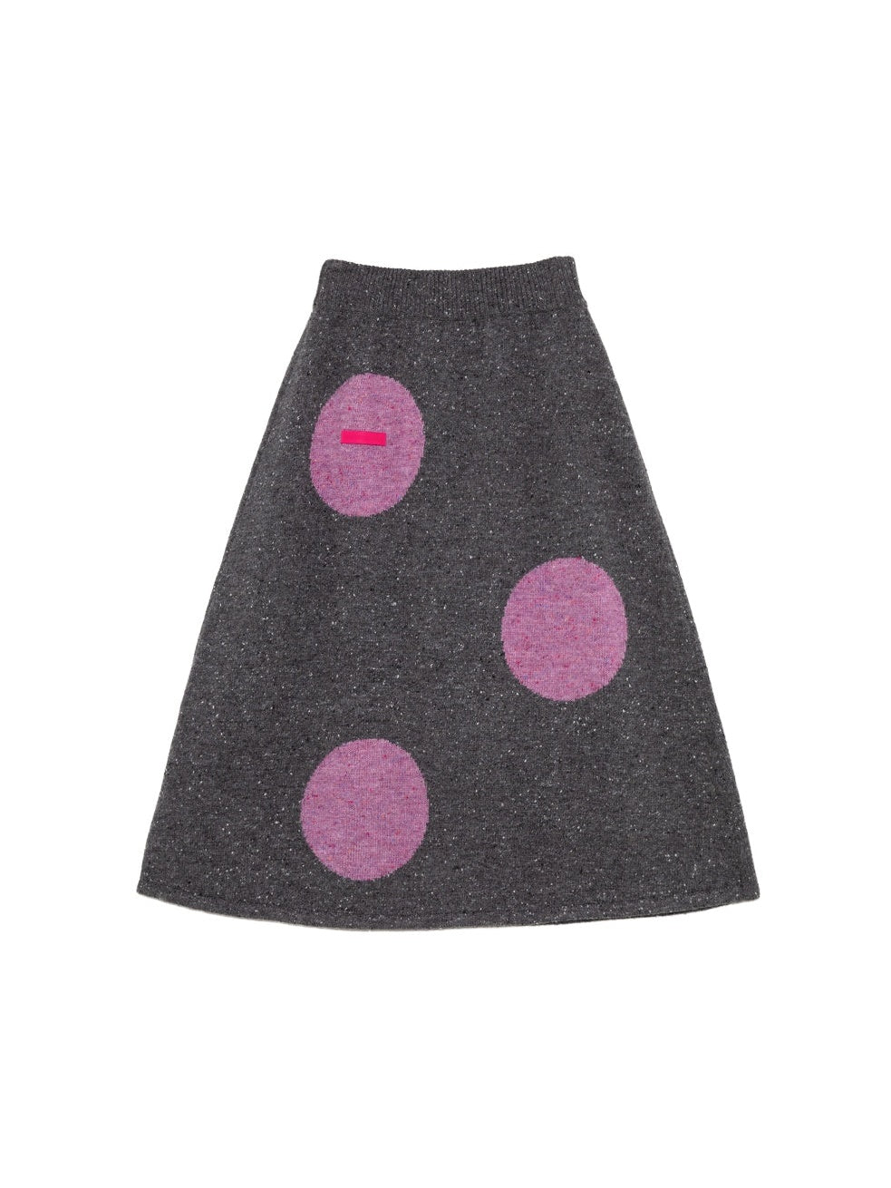 Calla Lily Embroidered Polka Dot Jacquard Hooded Sweater ＆ Skirt