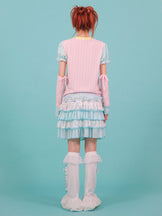BWANGIAO Donna Jeans Carini Scaldamuscoli Ragazze Anni '80 Harajuku Punk Gamba Alta Calzini e Calzettoni Preppy Calze Abiti gotici Streetwear