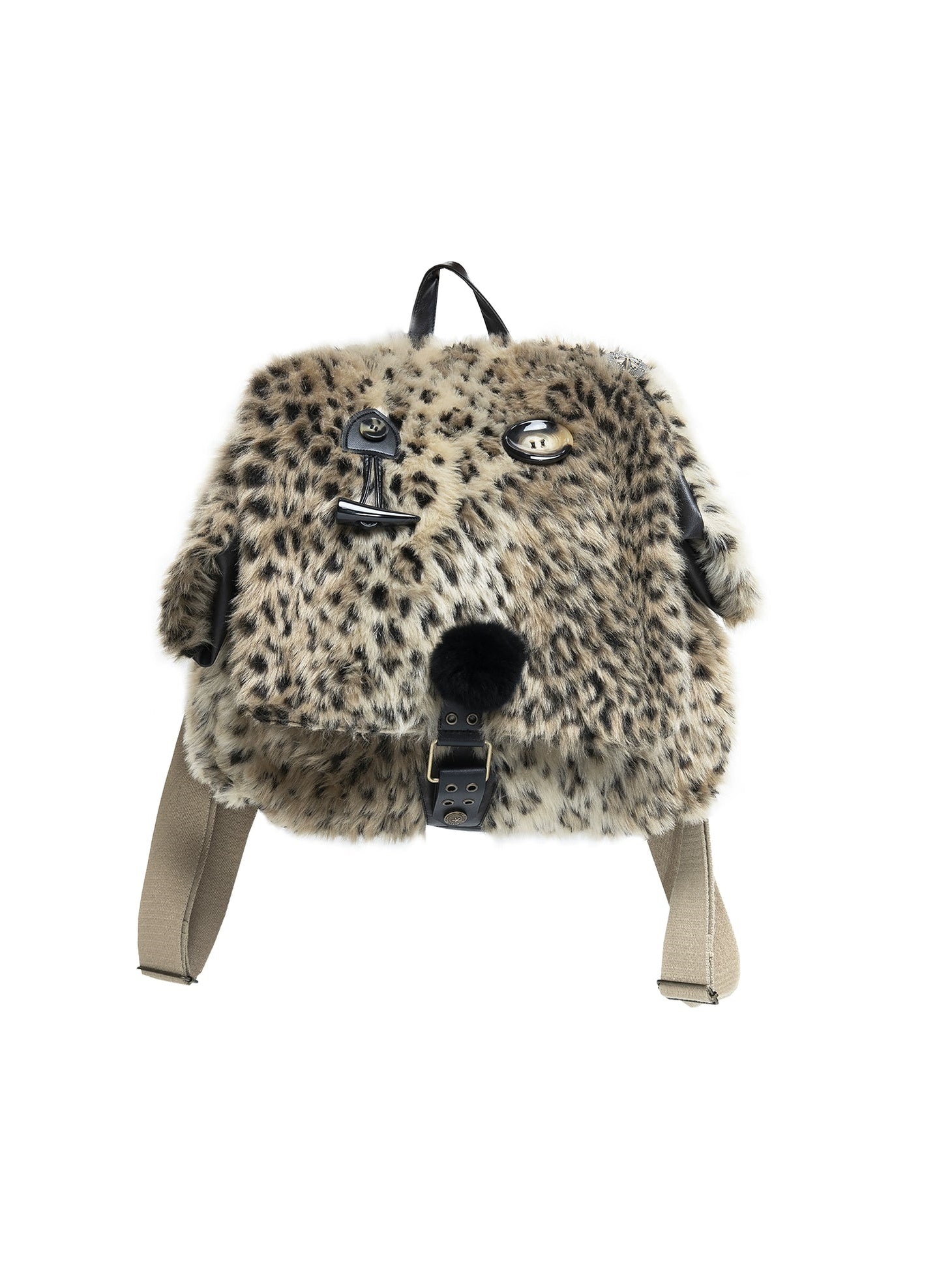 Street Leopard Print Puppy Backpack