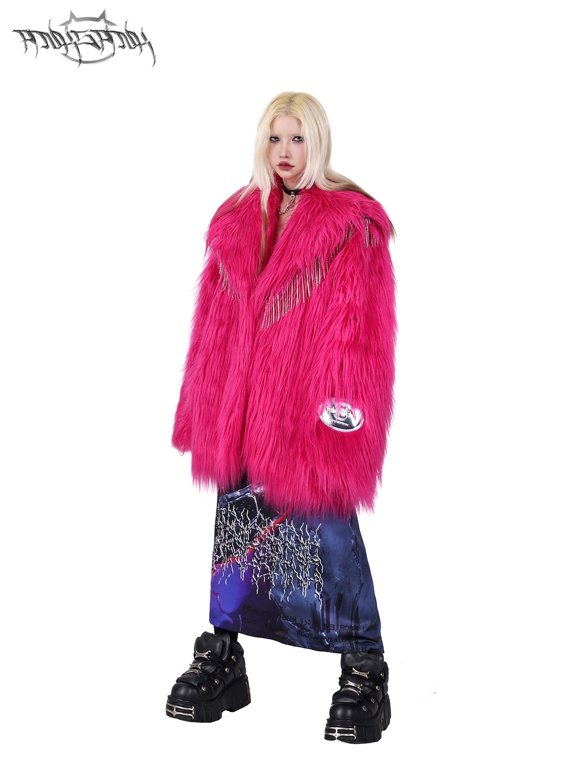 Eco-Friendly Long Hair Fur Jacket