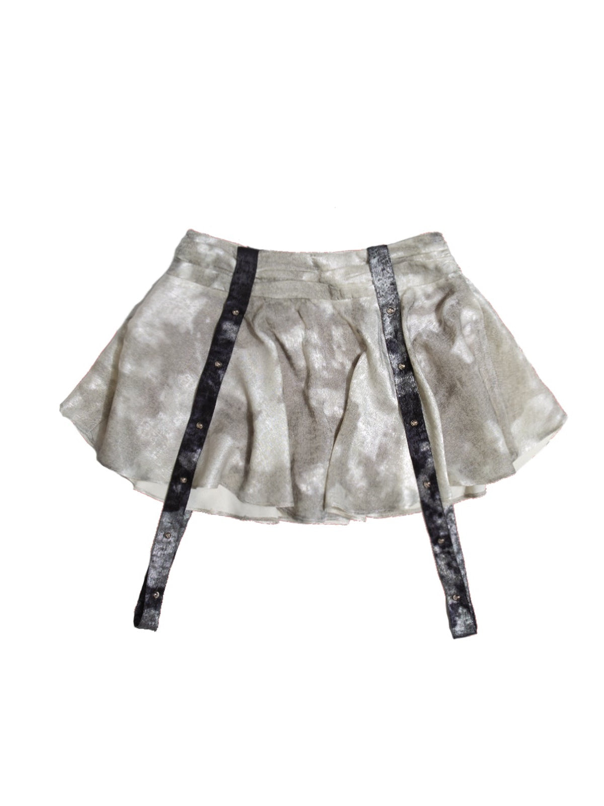 Tie-dye Texture Flare Short Skirt