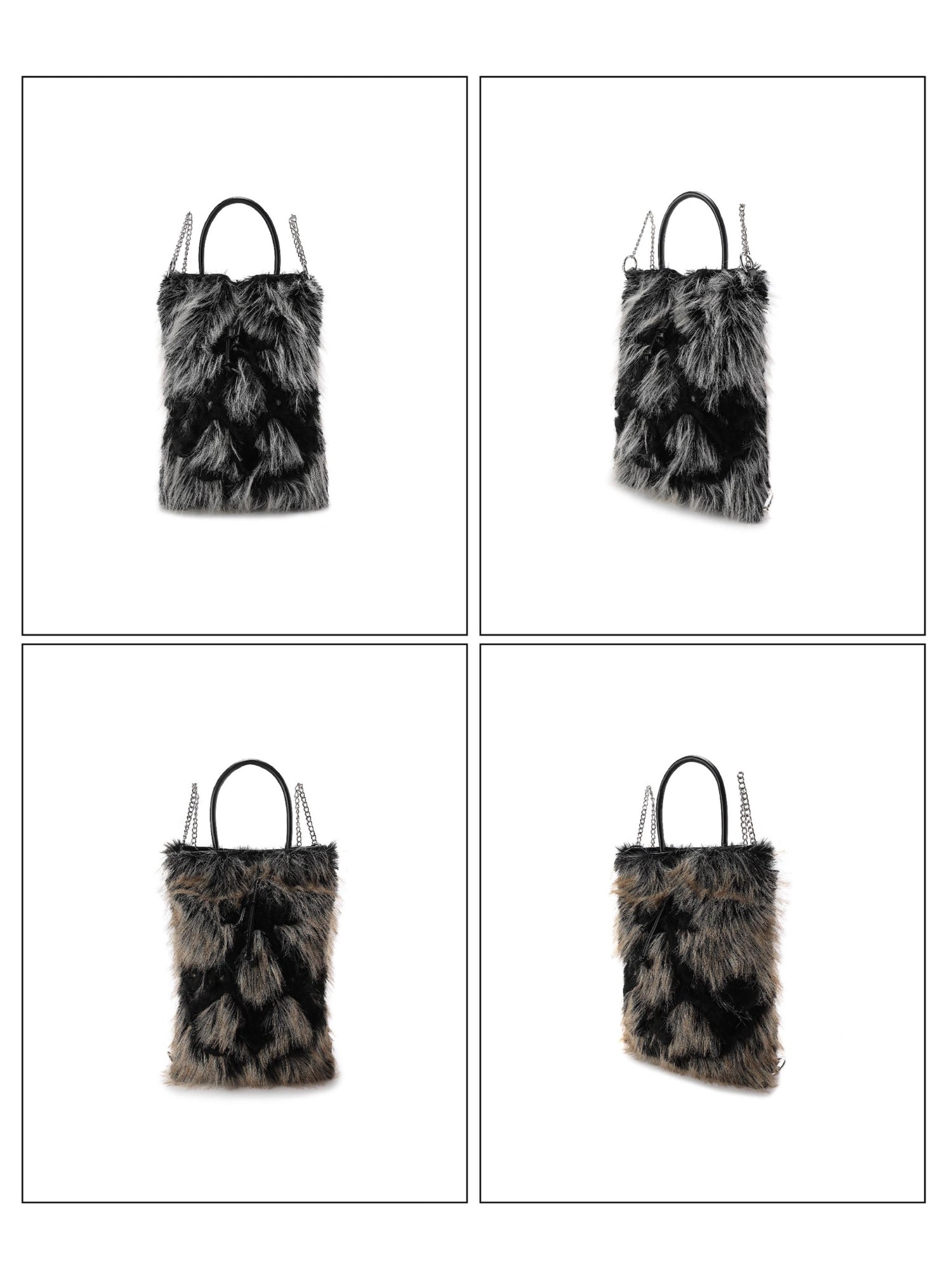 Fur Chain 2Way Backpack &amp; Tote Bag