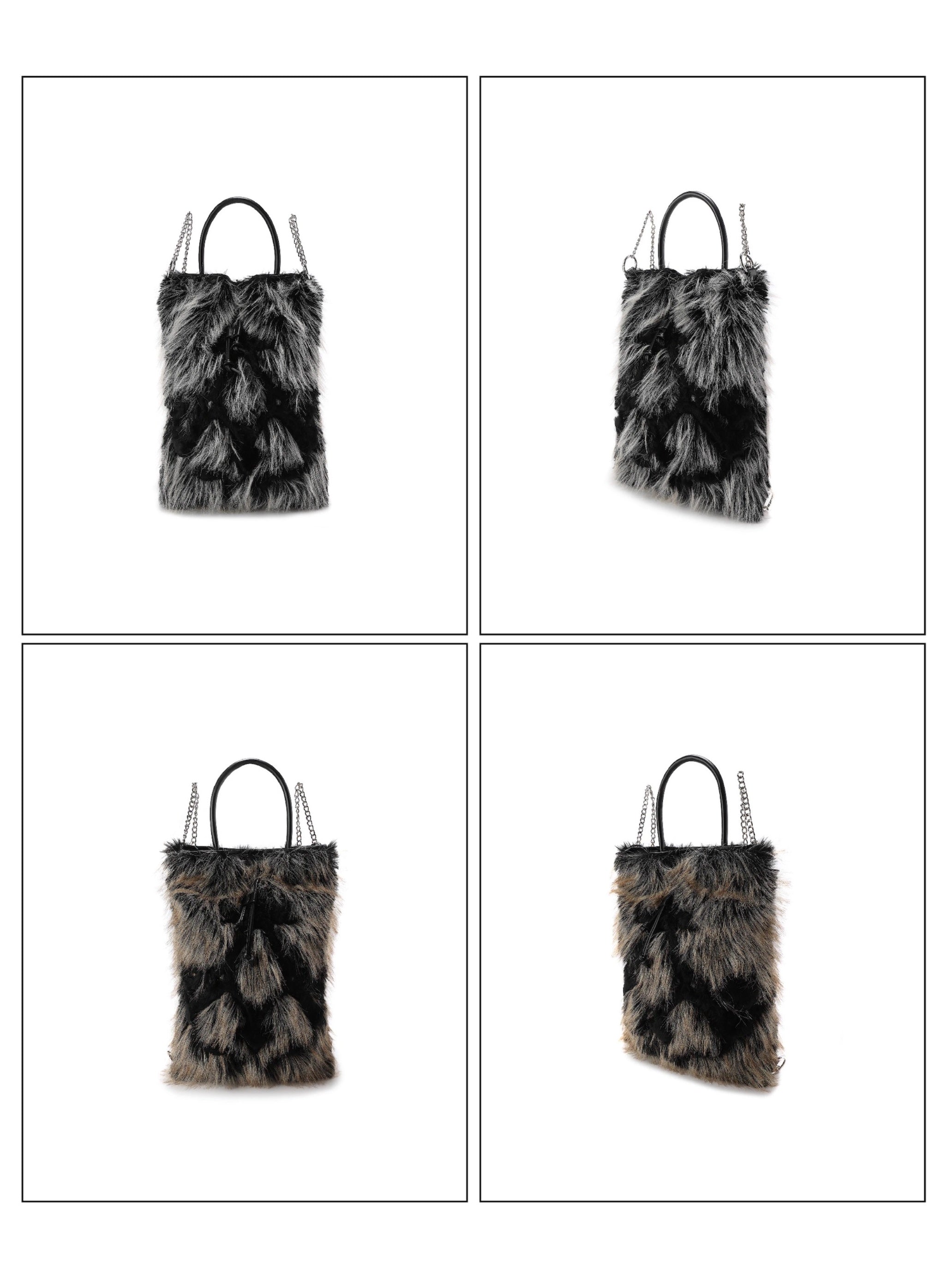 Fur Chain 2Way Backpack &amp; Tote Bag