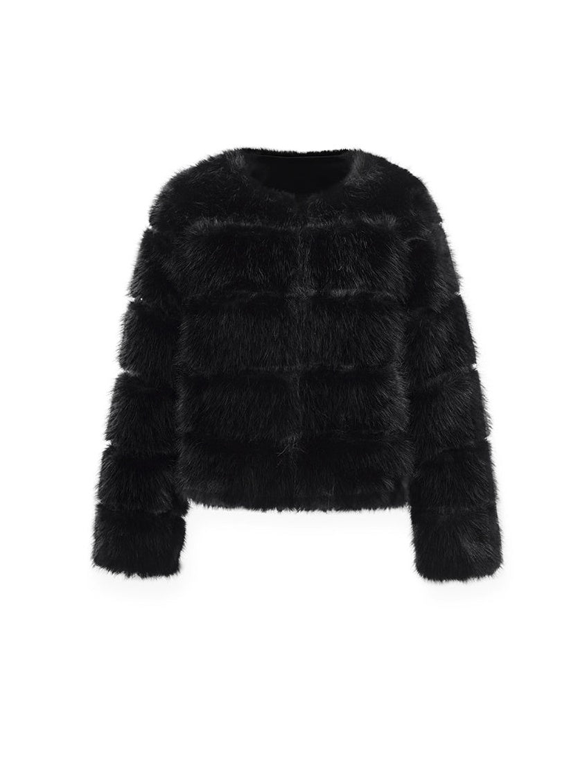 Elegance Quilted Eco-friendly Fur Coat