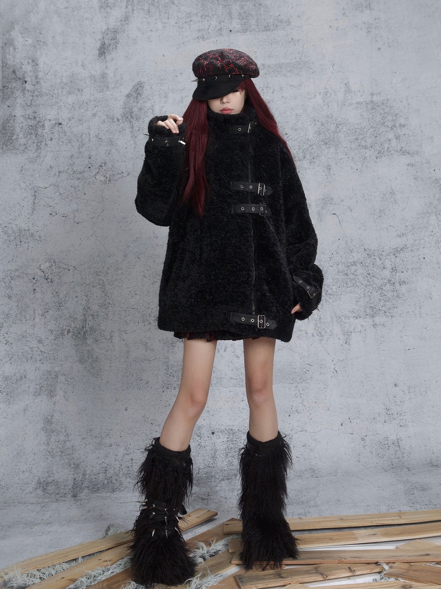 Imitation Lamb Wool Loose Coat