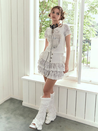 Washer Lace Irregular Leg Cover