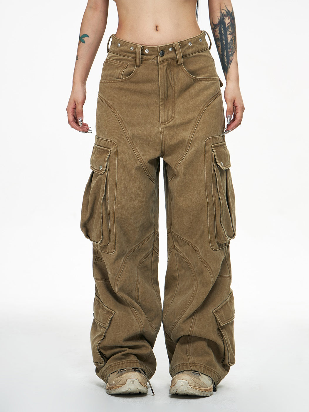 Detachable Multi-pocket Work Pants