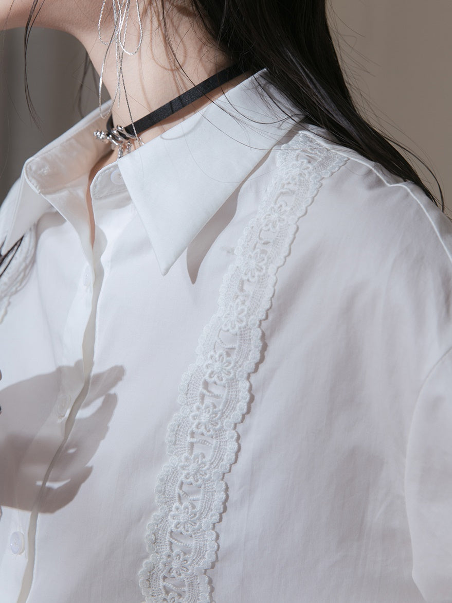 Lace Webbing Shirt