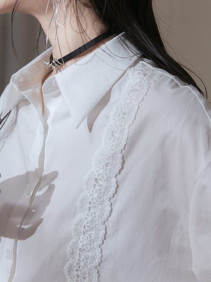 Chemise en sangle en dentelle