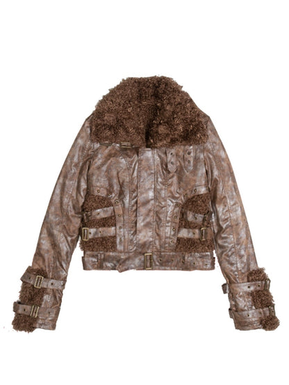 Veste de sangle de fourrure respectueuse de l&