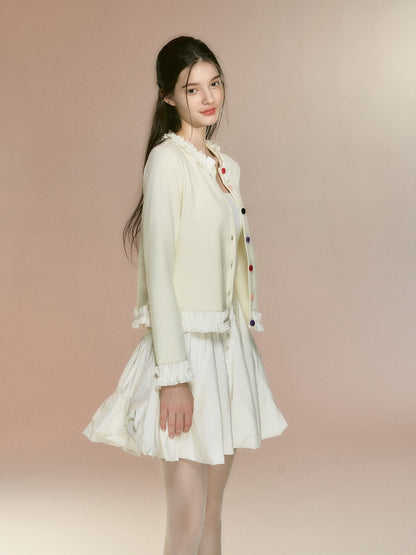 Three-dimensional Fluffy Cloud Buds Skirt